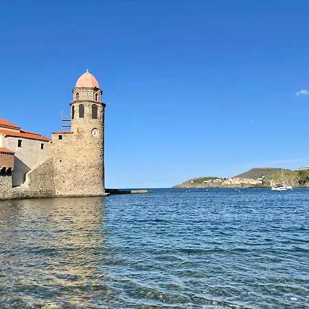 Collioure, Grande Terrasse Et Parking アパート *